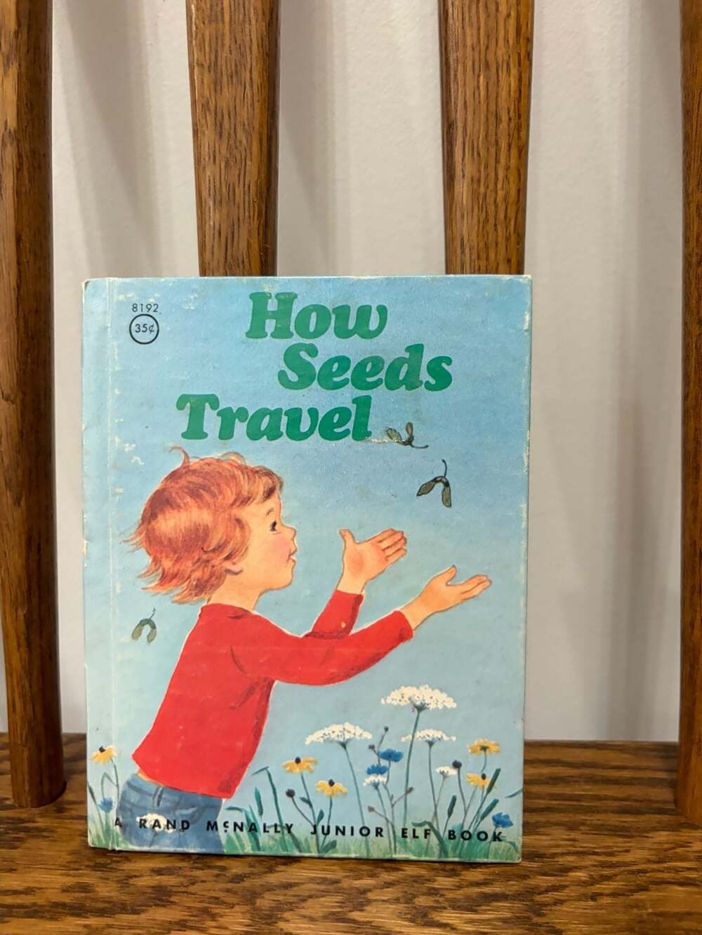 Vintage Rand McNally Junior Elf Book How Seeds Travel Hardcover Childrens Book